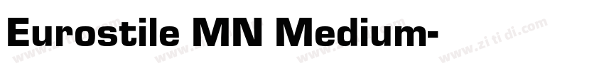 Eurostile MN Medium字体转换